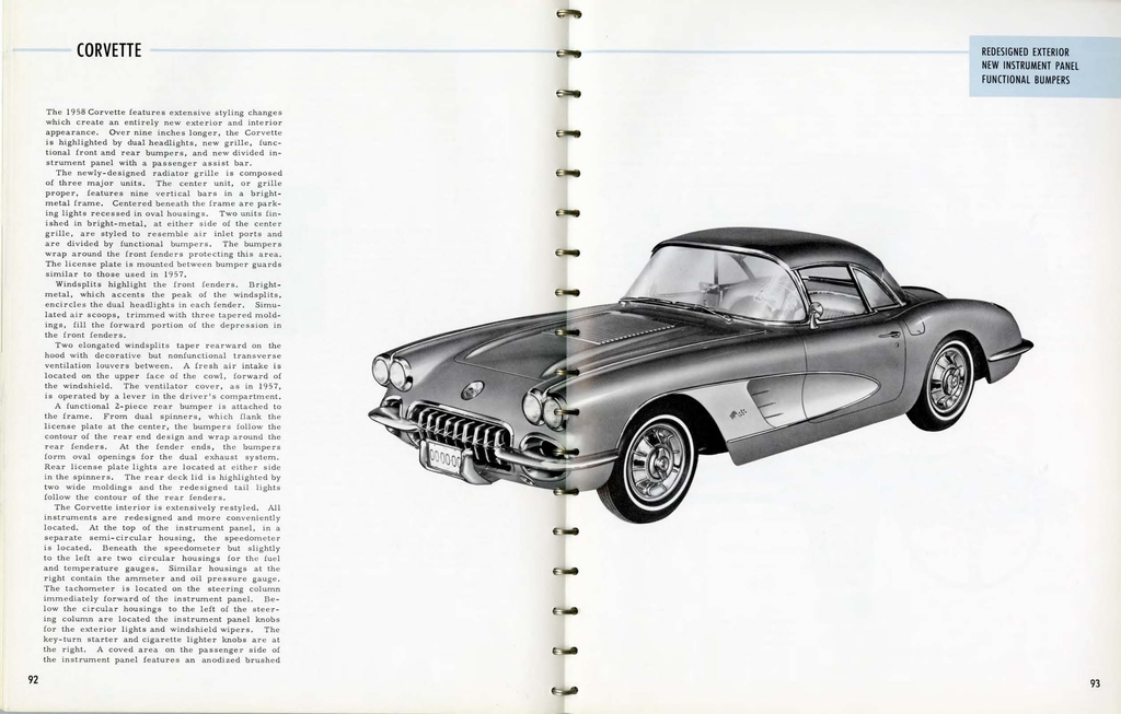 1958 Chevrolet Engineering Features Booklet Page 91